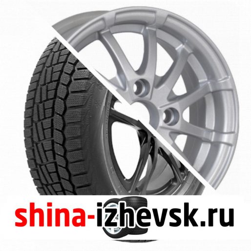 Колесо в сборе Viatti Brina зима (V-521) 185/60 R14 T 82 + Tech Line 420 5.5xR14 4×98 ET35 DIA58.6 Серебристый в Ижевске